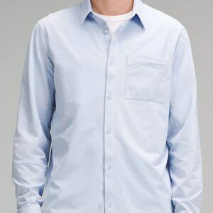 Lululemon Men's Button Down Shirt - Light Blue - Size S